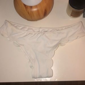 White bikini bottoms